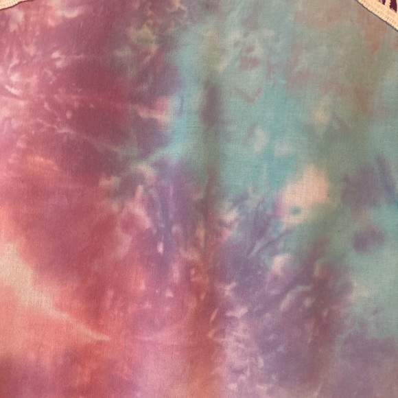 NWT WonderLust LA 3/4 Sleeve Tie-Dye Boho Tunic Sz L - Picture 7 of 13